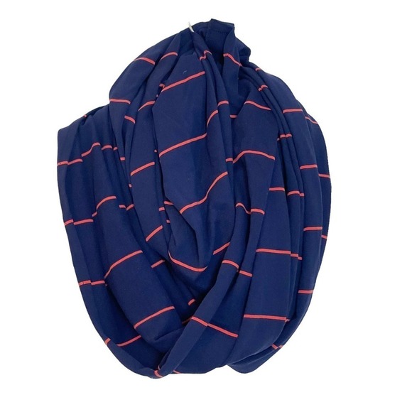 Lululemon Athletica Striped Vinyasa Scarf Blue/Red Women's One Size - Picture 4 of 11